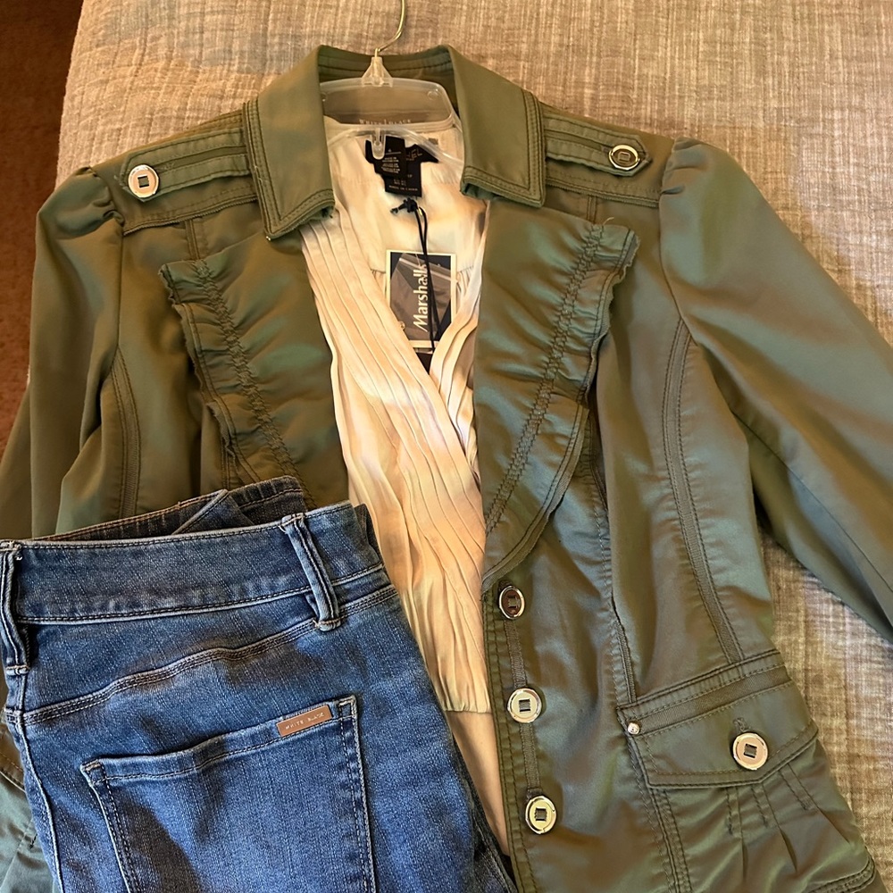 White House Black Market Peplum Jacket